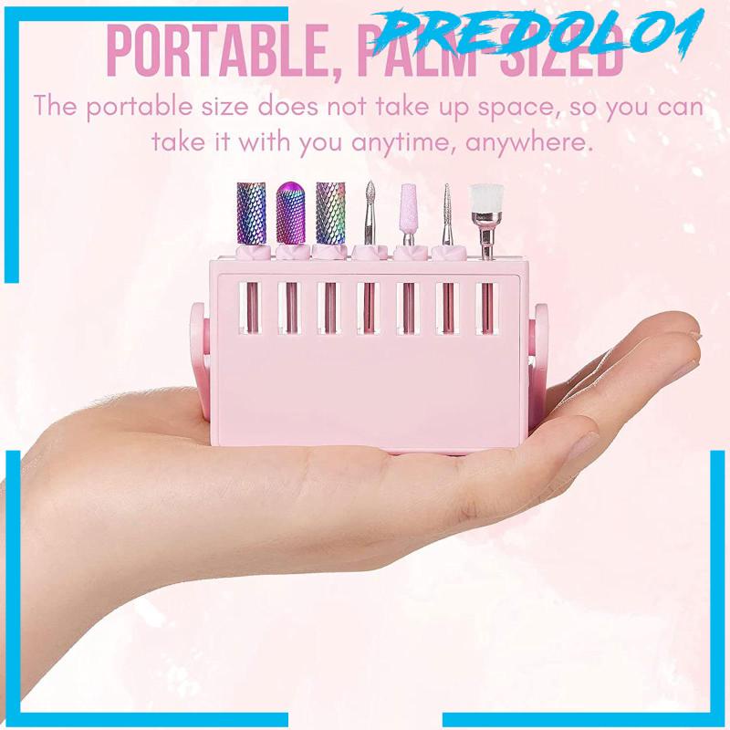 [Predolo1] Bits Holder Alat Nail Art Wadah Kecil Untuk Rumah Salon