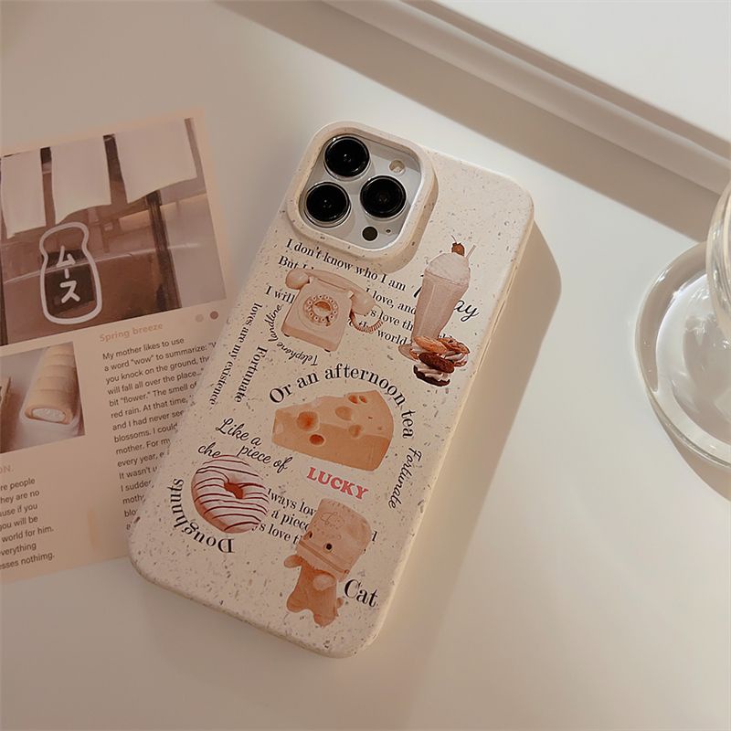 Cocok Untuk Iphone14 Pro Max iPhone Phone Case Ramah Lingkungan Degradable Phone Case Kamera Perlindungan Tahan Guncangan Kompatibel Dengan iPhone 13 13pro 13prm iPhone 11 7Plus 8Plus Xr XS 12 Pro Max Casing Ponsel