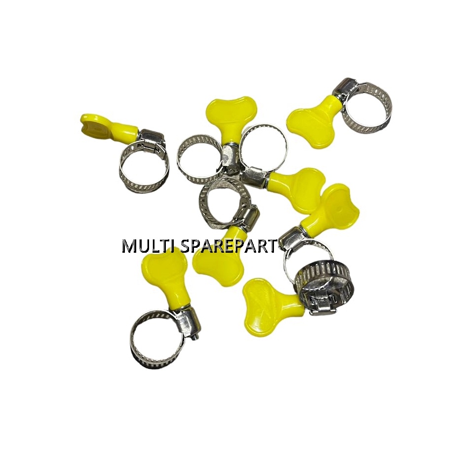 Klep Cincin Kuning Klem Kuping pengunci regulator gas / air 7/8 inch