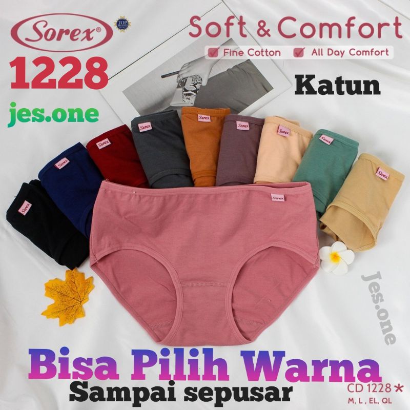 Sorex Celana dalam wanita|CD Sorex 1228 model Maxi KL OFFICIAL