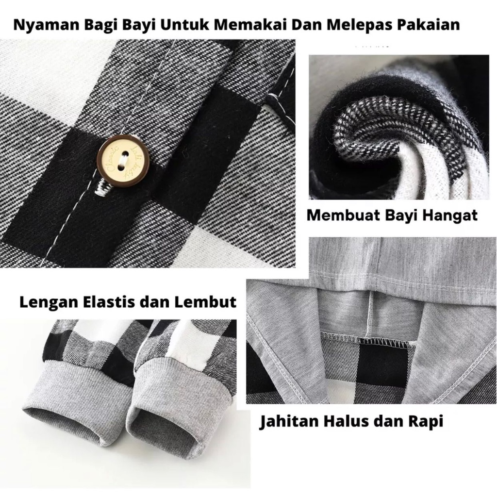 1234OS - kemeja anak flanel import.