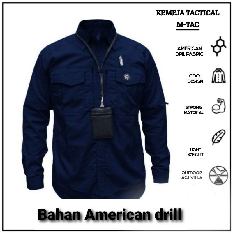 Grosir Kemeja Tactical M_TAC Lengan Panjang//Kemeja Tactical Outdoor//Kemeja Lapangan