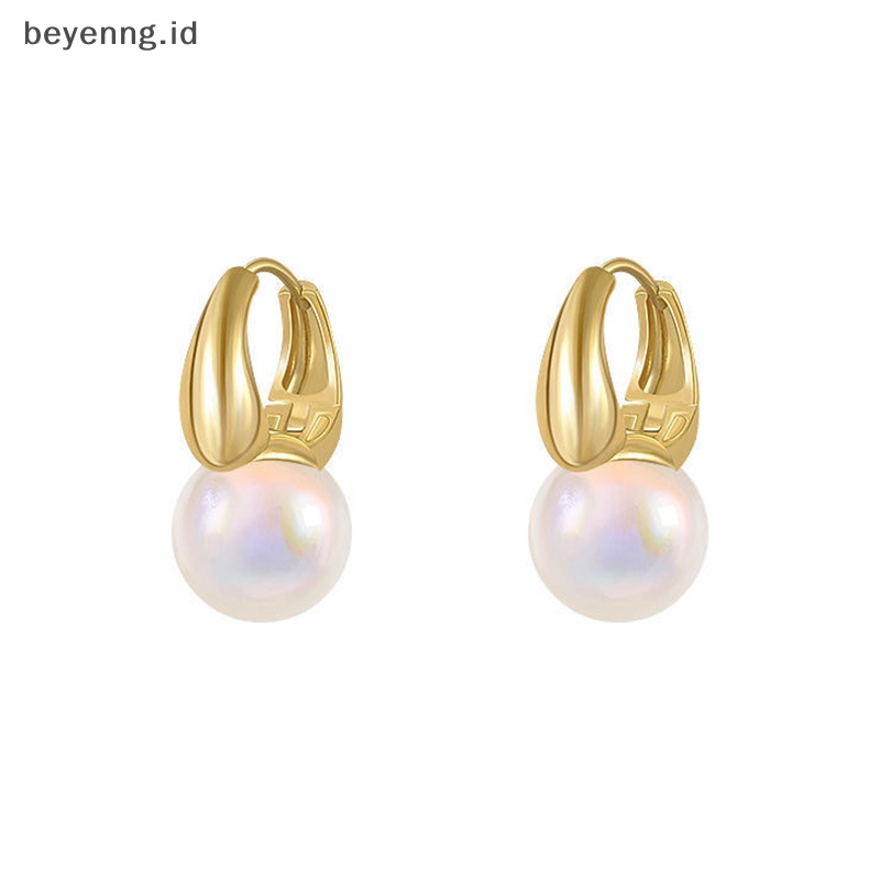 Beyen Fashion Wanita Manik-Manik Anting Fashion Telinga Gesper Ear Clasp Hoop Earrings Perhiasan ID