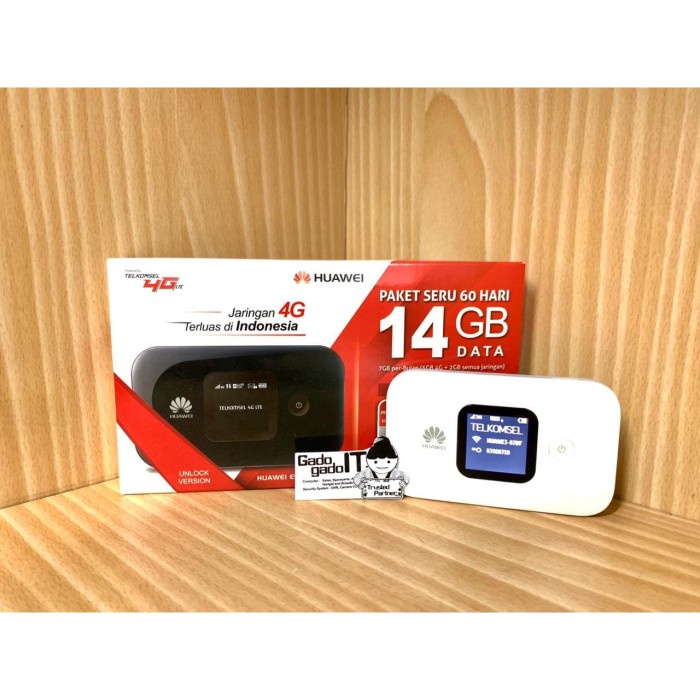 Mifi Router HUAWEI E5577 Speed 4G LTE JUMPER Bundling Telkomsel 14GB