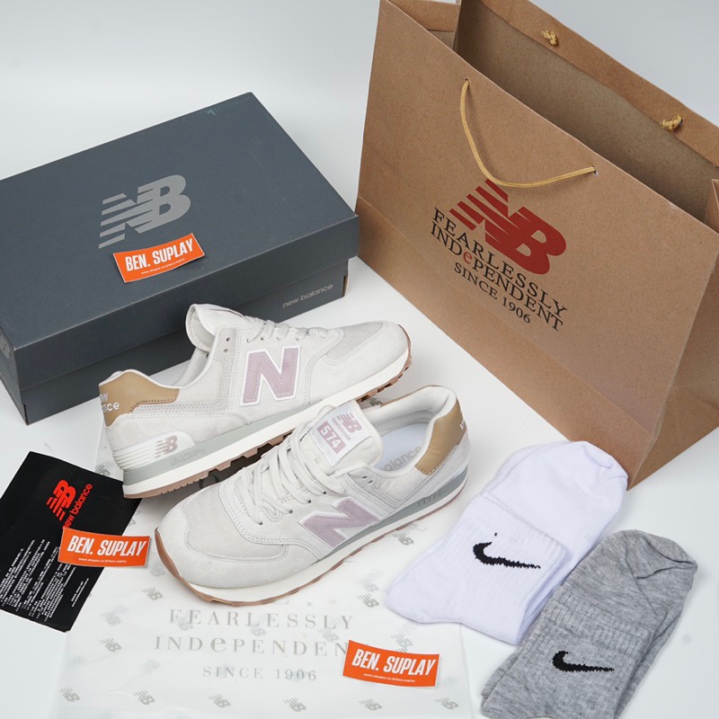 NB New Balance 574 ML574LCC Beige Pink Original BNIB mubarak