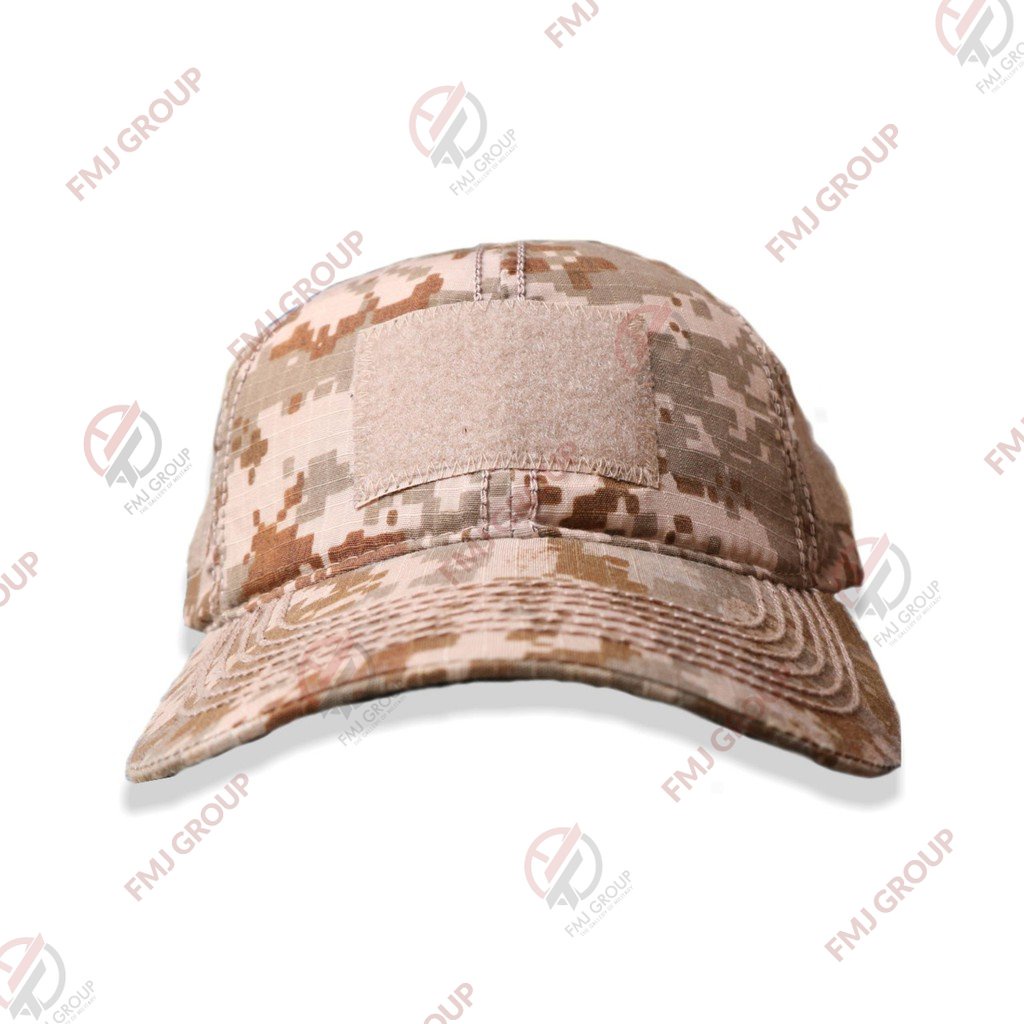 Topi Tactical - Topi Loreng Desert / Gurun - Topi Velcro / Perekat Lapangan