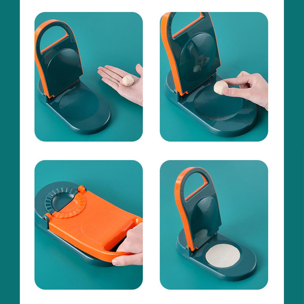 2in1 Dumpling Maker Alat Pembuat Pangsit Adonan Portable Penekan Kulit Molder Dapur Gadget Aksesoris Baking Pastry Tools