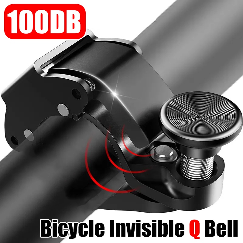 4warna Kreatif Aluminium Alloy Concealed Bicycle Bell/Cincin Sepeda Gunung Universal Peringatan Tanduk Bersepeda Aksesoris Keselamatan Luar Ruangan