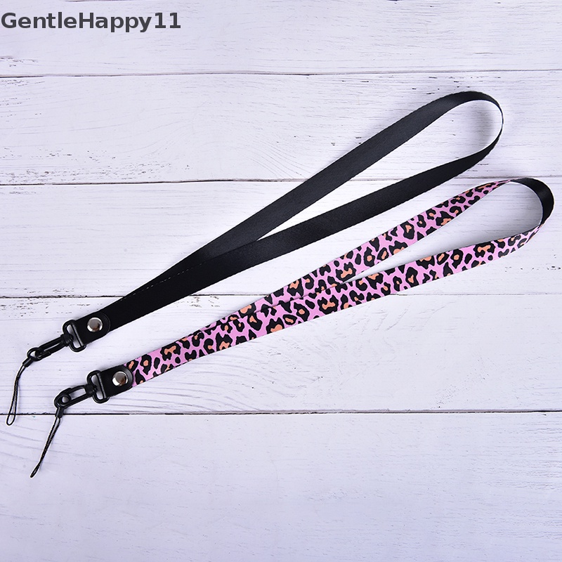 Gentlehappy Universal Panjang Leopard Phone holder Key Lanyard Detachable Phone Neck Straps id