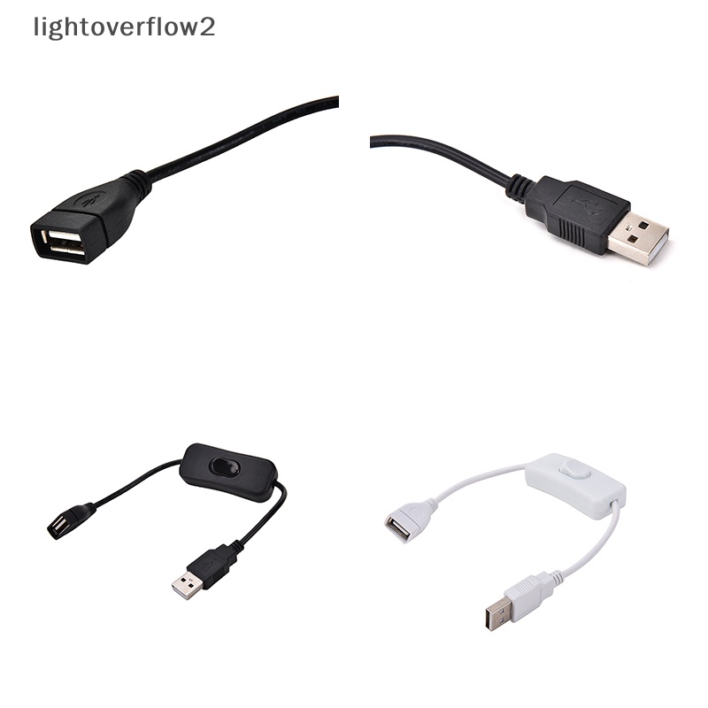 [lightoverflow2] Kabel USB Dengan Switch Power Control Untuk Raspberry Pi Arduino USB On Off Toggle [ID]