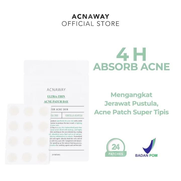 ACNAWAY Ultra Thin Acne Patch 24 pcs-Acne Treatment Stiker Jerawat SATUAN