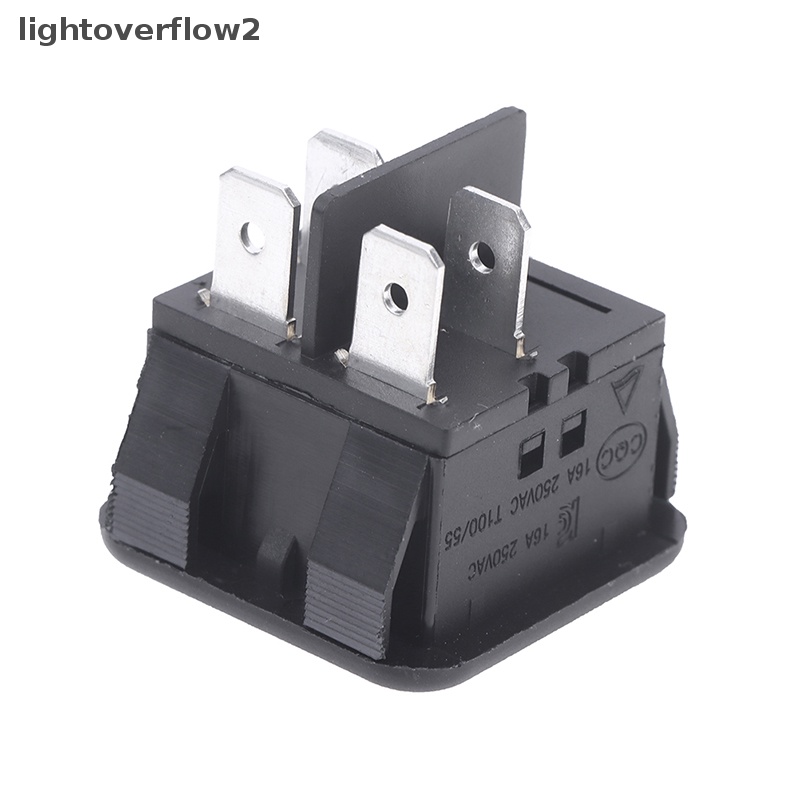 [lightoverflow2] 4pins RK1-05N Iluminasi Saklar Rocker Switch Mini Saklar Perahu Tahan Air Oilproof Rocker Switch [ID]