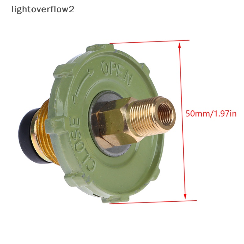 [lightoverflow2] Kepala Konverter LPG Konektor Tungku Gas Tahan Lama Praktis Zinc Alloy [ID]