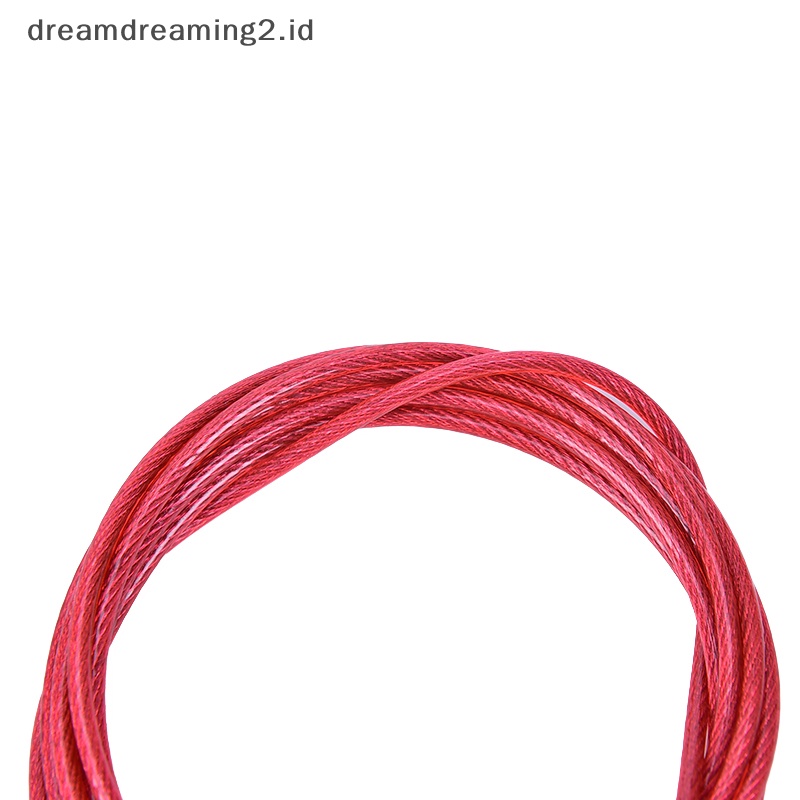 (drea) 2meter Keamanan Sepeda Kabel Loop Ganda Bahan Baja Dikepang Kuat Untuk Kunci Rantai Sepeda  //