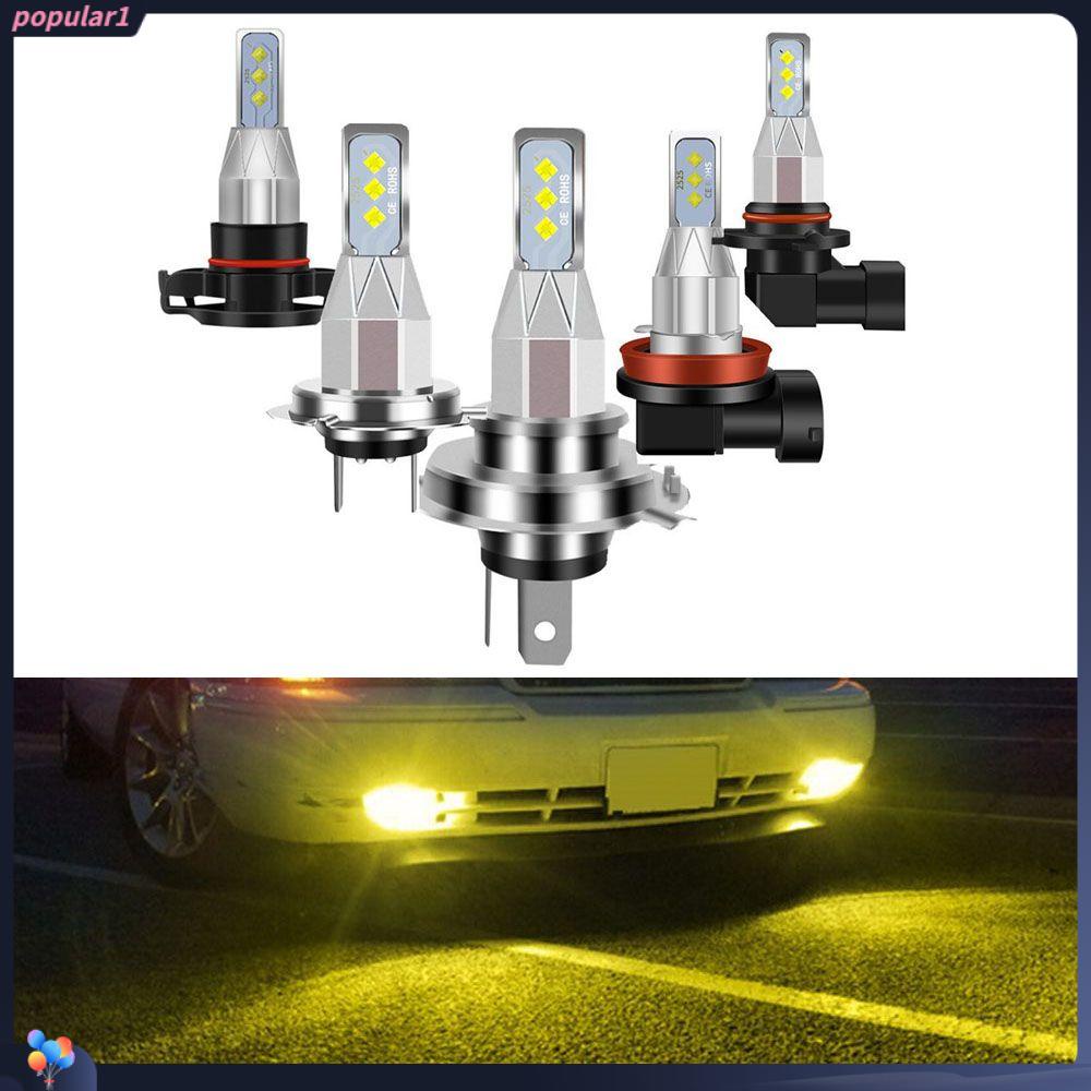 Populer 2pcs Lampu Kabut Mobil Kuning Terang Super Terang Hi/Low Kit Beam LED 80W DRL