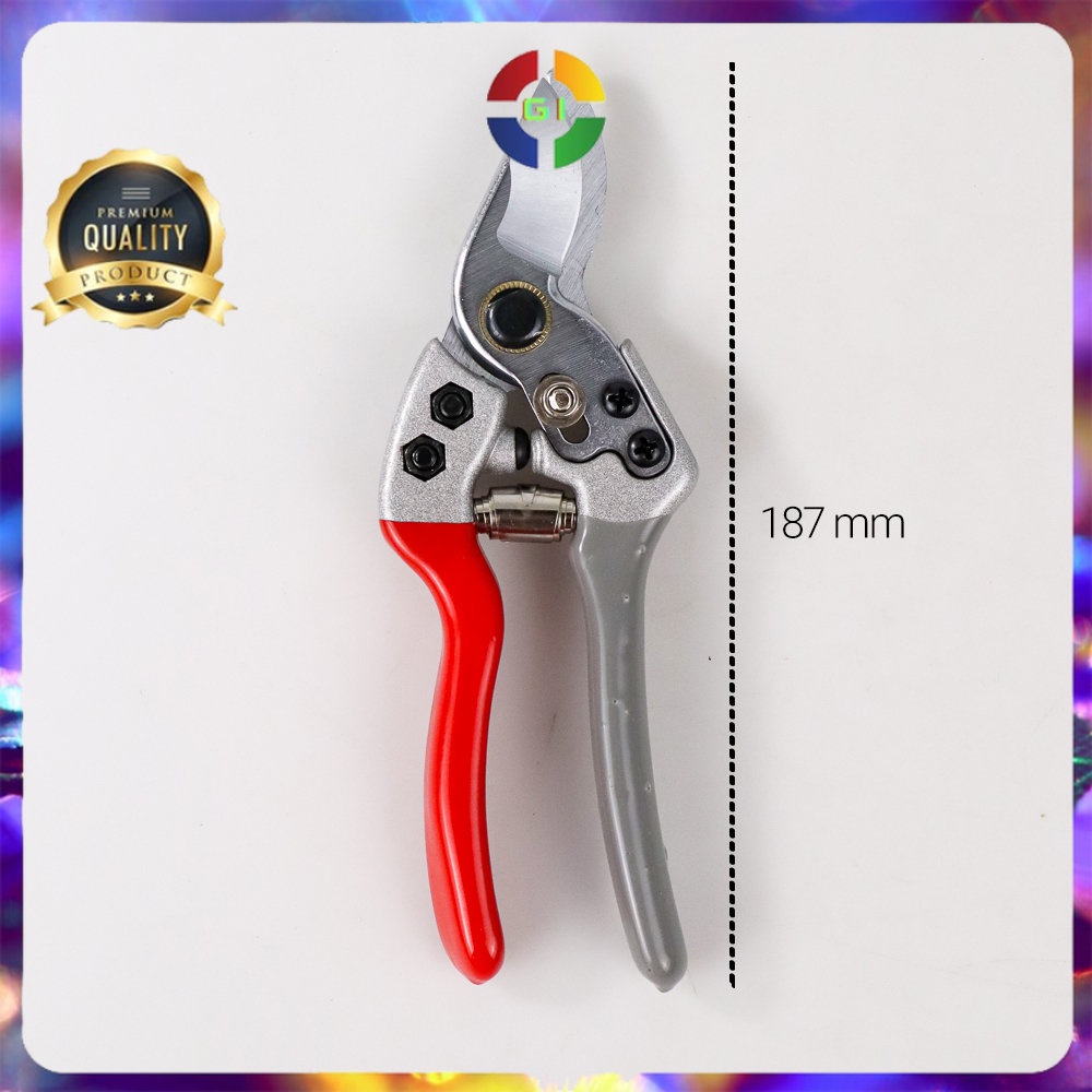 Gunting Tanaman &amp;amp; Ranting Garden Pruning Shears Scissors Silver