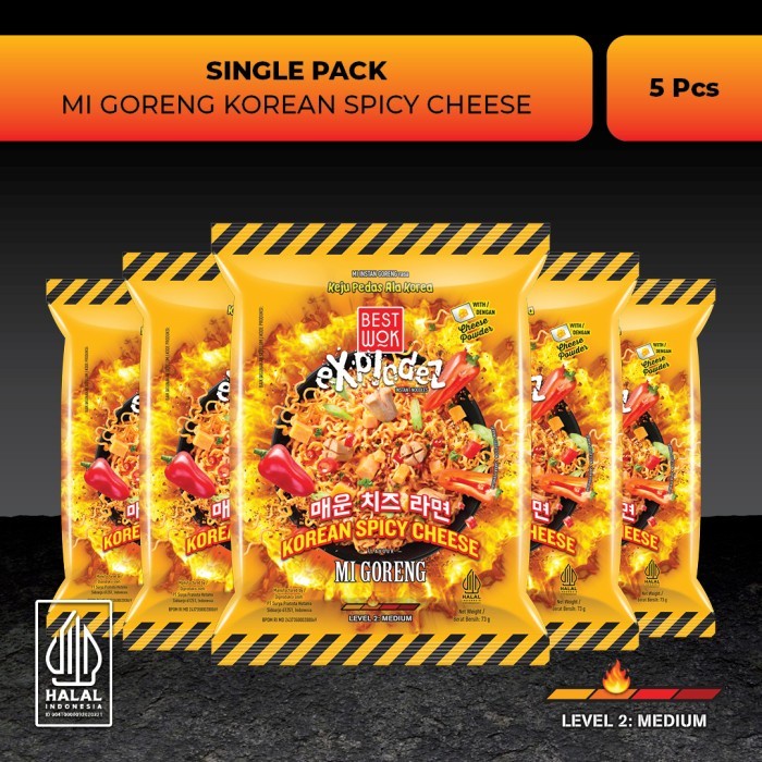 

Best Wok Mi Goreng Korean Spicy Cheese 5 pcs