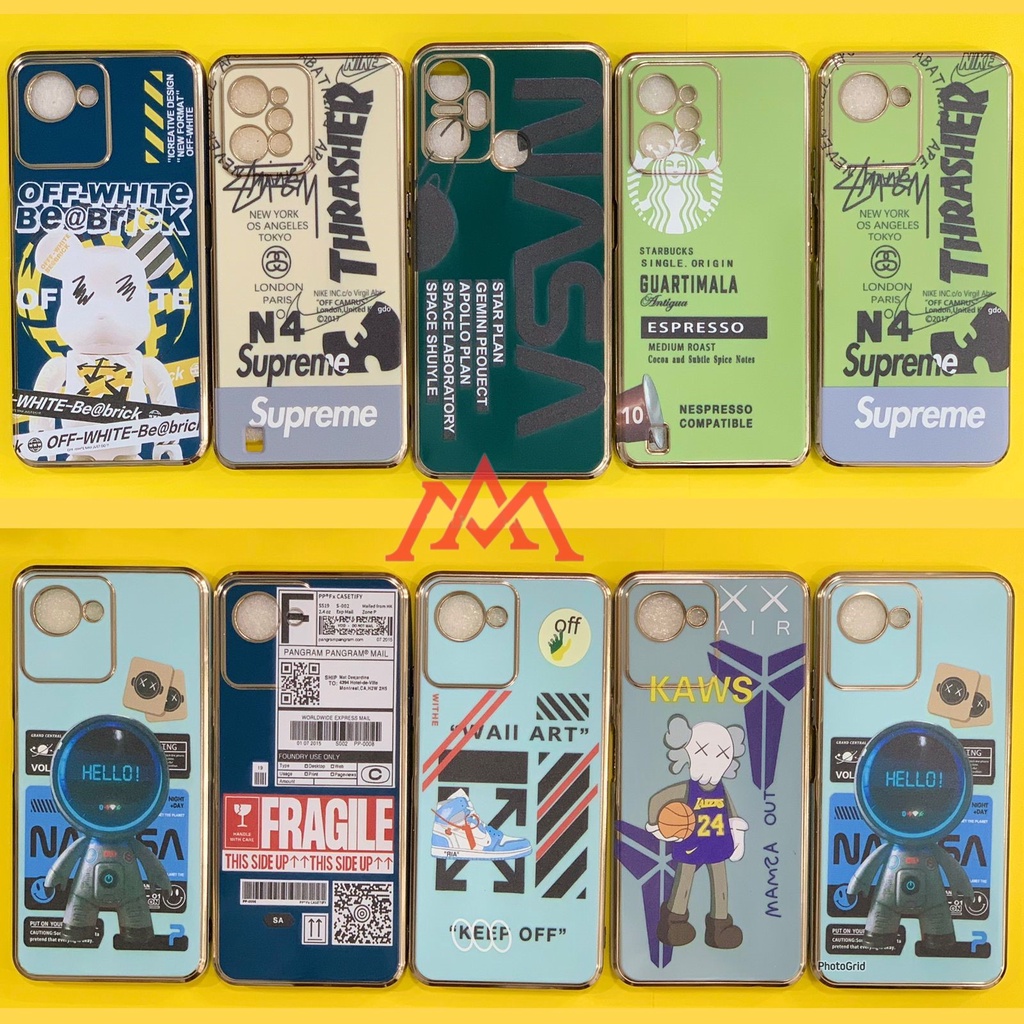 [ iPhone X / Xr / Xs Max / 11 / 11 Pro / 11 Pro Max ] Silicone case corak List chrome glossy candy