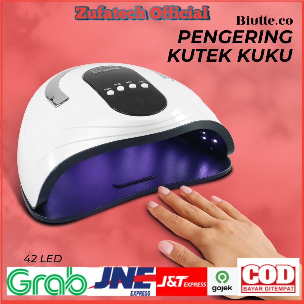 Biutte.co Pengering Kutek Kuku UV LED Nail Dryer 42 LED 120 W - S9 - White - 7RHR7JWH