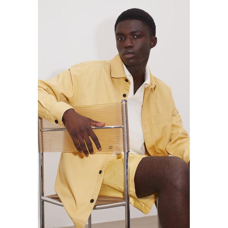 Kemeja Pria Overshirt HnM Regular Fit Denim Overshirt