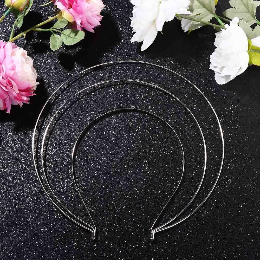 Needway Wanita DIY Bando Sederhana Multi-layer Malaikat Emas Ikat Rambut Cuci Muka Bando Pengantin Pernikahan Headband Sylish Rambut Hoop Metal Band Headpiece Halo Hair Crown