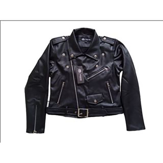 Foratjin- Jaket Kulit Wanita Crop Rock n Roll Ramonez Semi Kulit  Vienna Korea