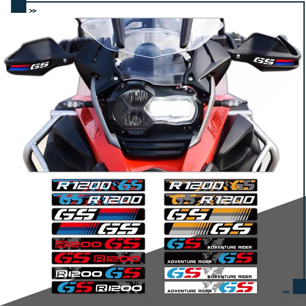 Bmw Stiker Pelindung Stang Motor Handguard 40th Anniversary Reflektif Decal Kaca Depan Hadiah Dekorasi Untuk BMW R1250GS R1200GS F850GS F750GS F900XR S1000XR