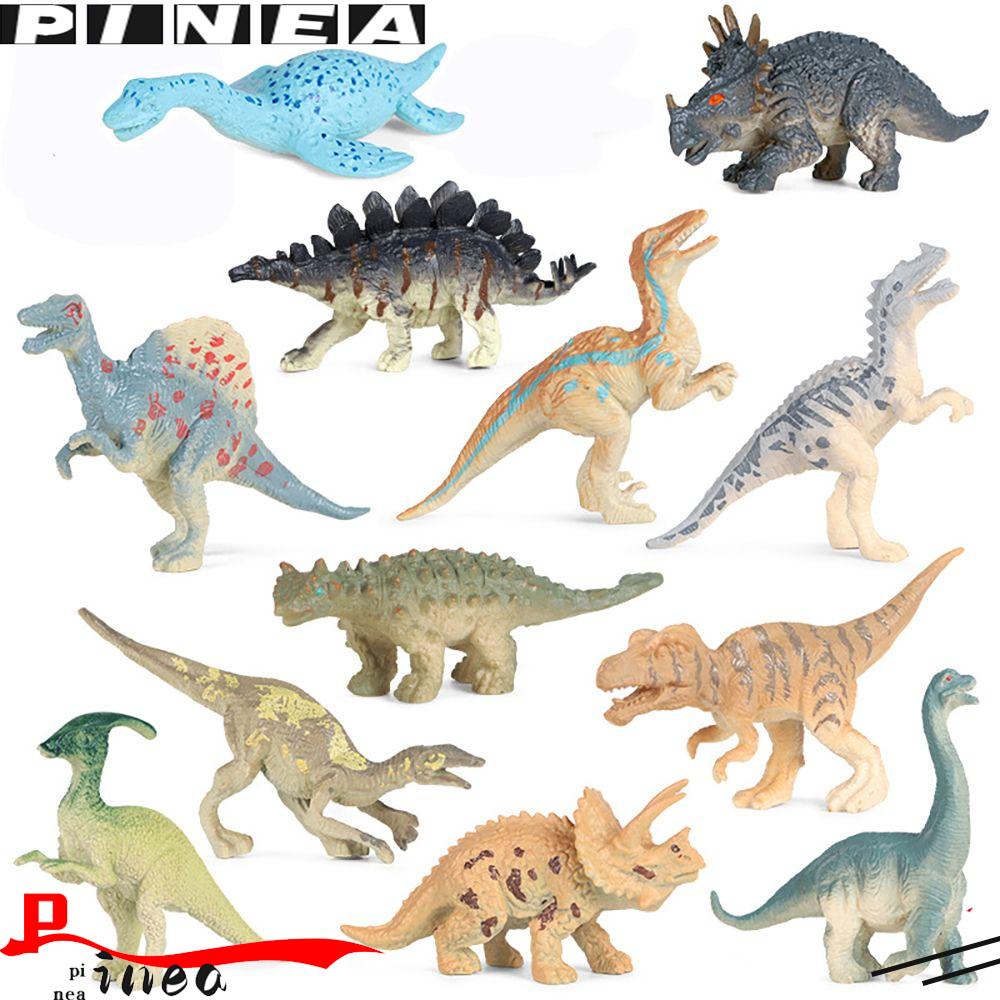 Nanas 6 Pcs Manusia Hidup Model Dinosaurus Hadiah Mainan Edukasi Pembuatan Pemandangan Triceratops Pterosaurus