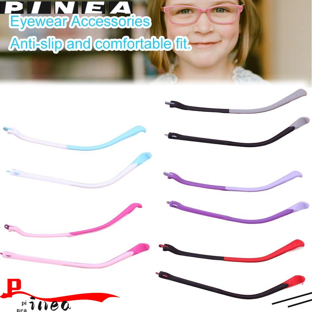 Nanas Kacamata Lengan Bicolor Gigi Tunggal Anti-Slip Aksesoris Kacamata