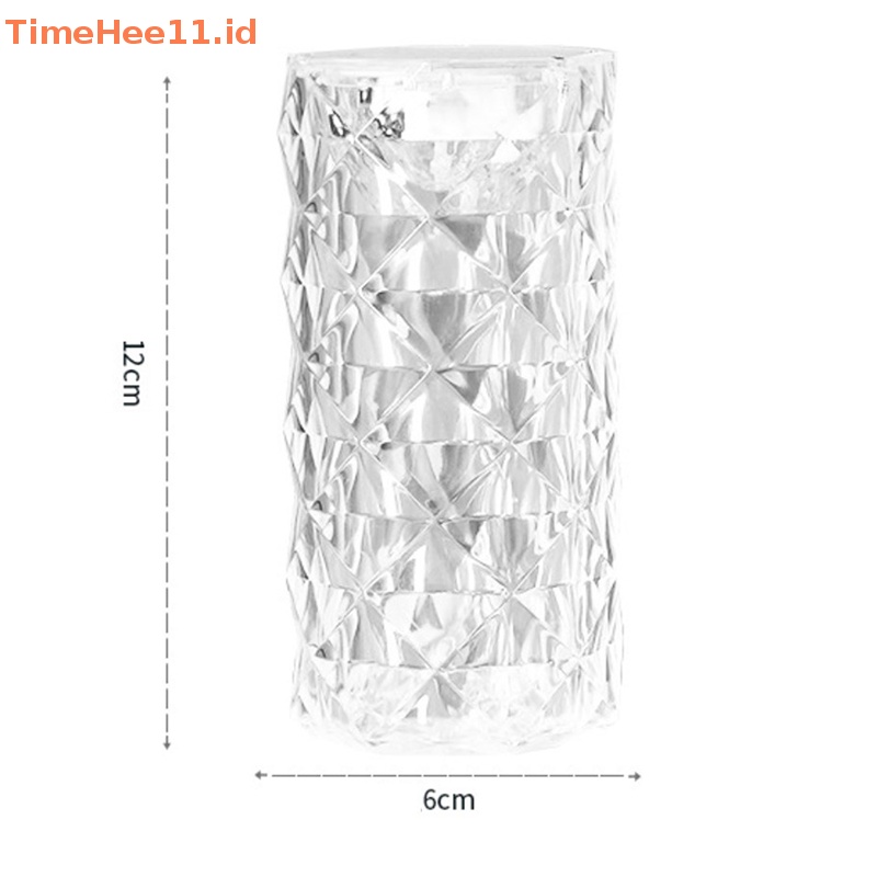 Timehee Nordic Crystal Lampu Meja LED Bar Lampu Sentuh Golden Lampu Meja Ruang Tamu Kamar Tidur Hotel Lampu Samping Tempat Tidur Lampu Pesta Lampu Malam ID
