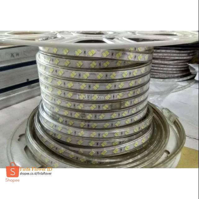 Lampu selang led strip meteran 2 mata 5730 super terang lampu plafon