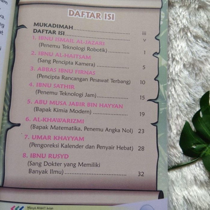 Buku Masya Allah! Inilah 30 Ilmuwan Muslim Yang Hebat