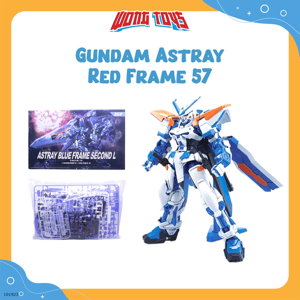 Gundam Astray Red Frame 57 (101923) - Mainan Action Figure Rakit Gundam Astray Blue Frame Second L 1