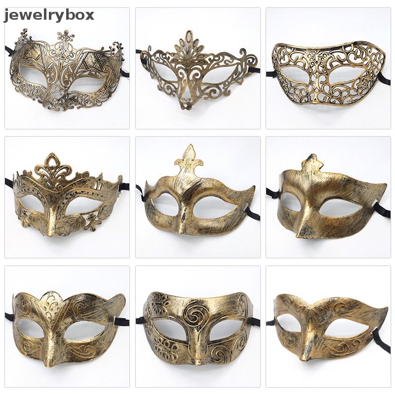 [jewelrybox] 1pc Masker Masquerade Topeng Pesta Kostum Halloween Wanita Pria Fancy Dress Butik