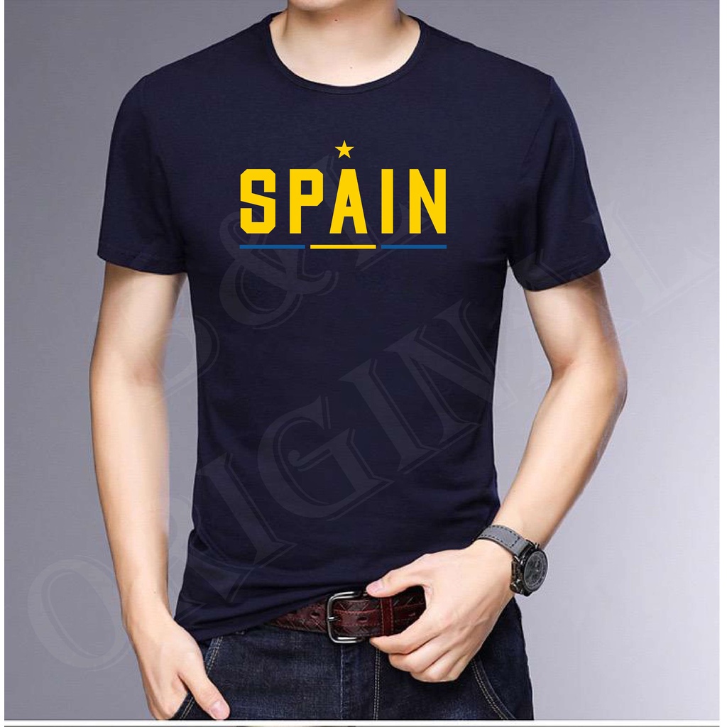 Bisa Bayar Di tempat/ BS BAJU KAOS SPAIN SPESIAL BOLA HIGH QUALITY