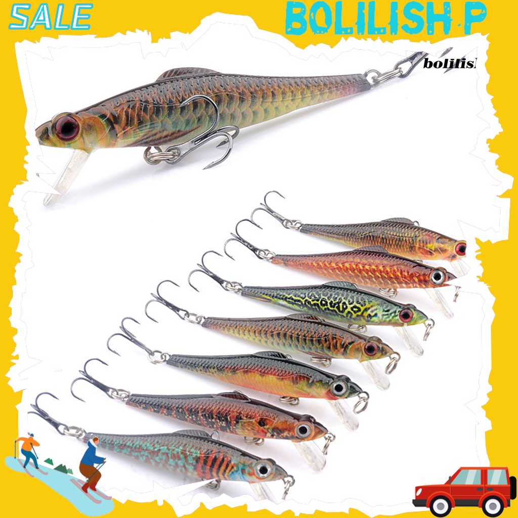 Bo-6.9cm/5g Umpan Keras Simulasi 3D Fisheye Kait Tajam Bentuk Realistis Crankbait Warna Cerah Memancing Ringan Anti-escape Portabel Jerkbait Untuk Memancing Di Luar Ruangan