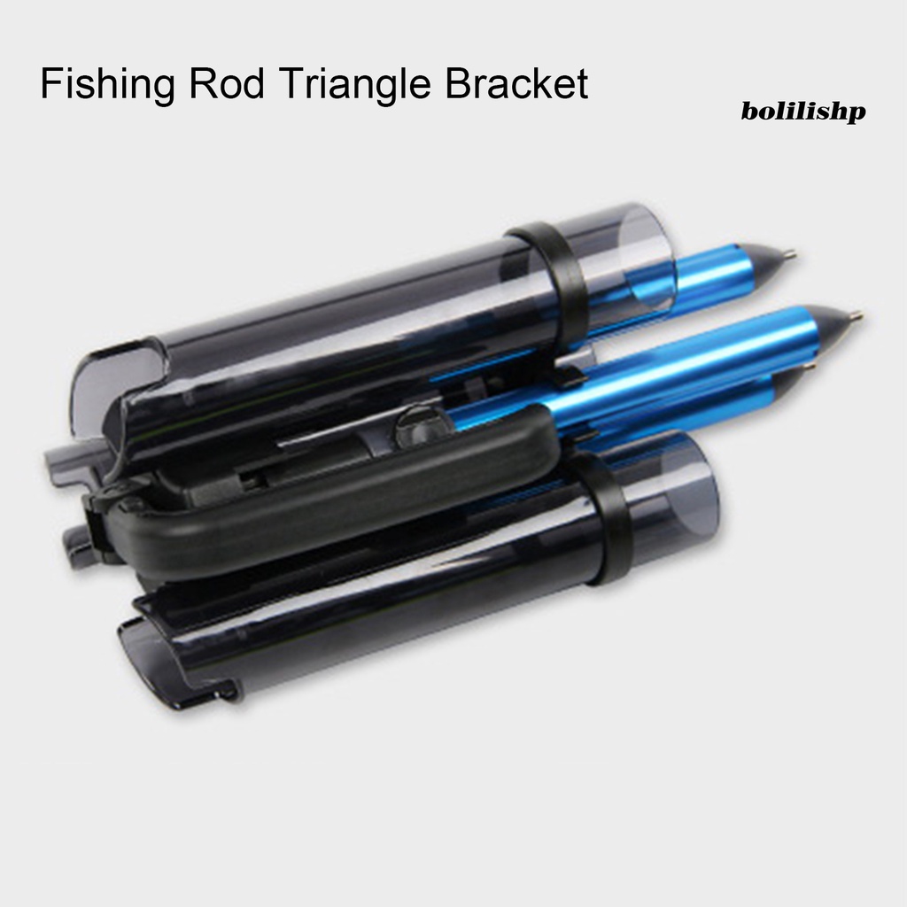 Bo-fishing Rod Holder Adjustable Anti-Selip Notch Segitiga Struktur Paduan Aluminium Pancing Bracket Segitiga Memancing Luar Ruangan