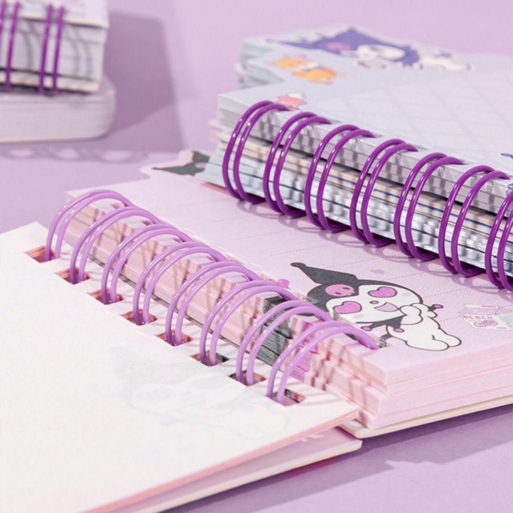 Lanfy A7 Notebook Portable Kuromi Buku Latihan Kantor Sekolah Mengambil Notes To Do List Mini Coiled Book