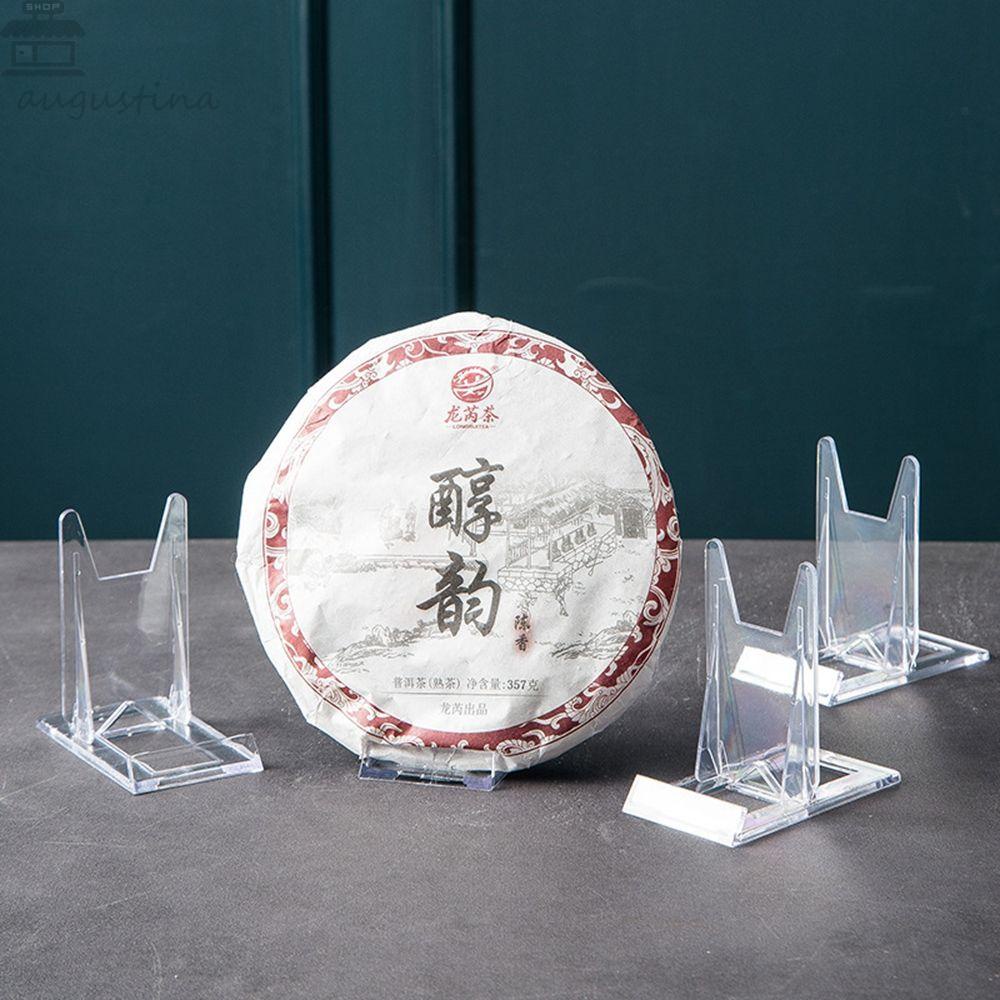 Stand Pajangan AUGUSTINA Stand Foto Serbaguna Tahan Lama Tempat Kartu Nama Holder Piring Plastik Dua Sekat