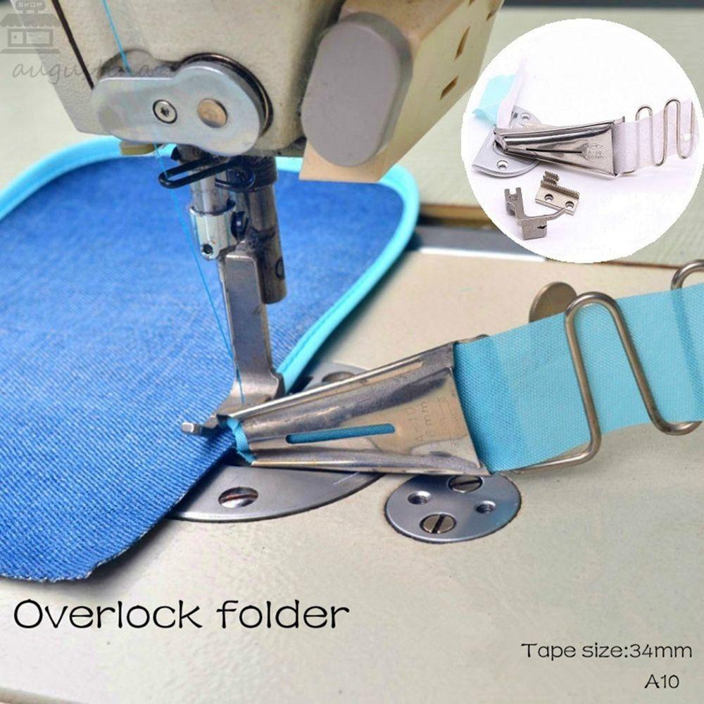 Agustinina Overlock Folder Aksesoris DIY Hemmer Lockstitch Household Alat Jahit Rumah