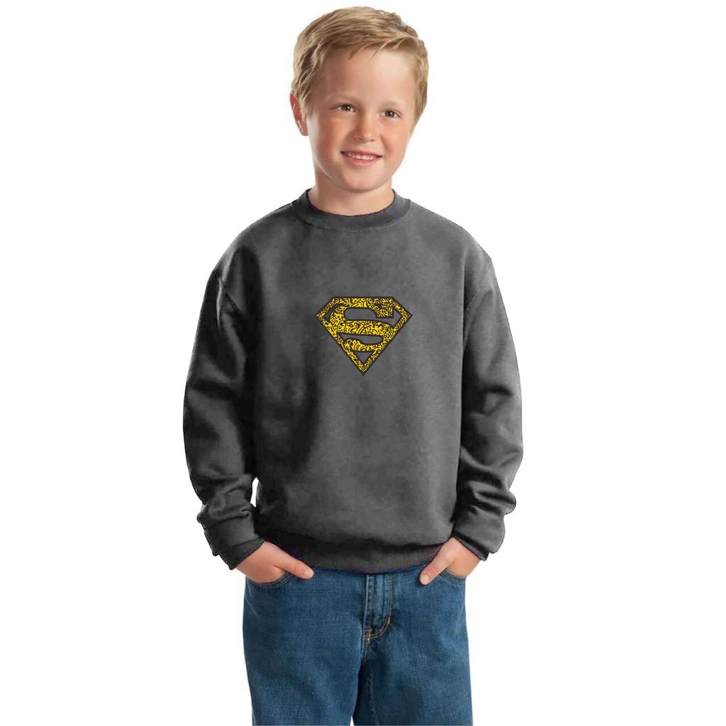 Bisa Bayar Ditempat/ BS//COD//BAJU KAOS ANAK ANAK SUPERMAN TANGAN PANJANG GOOD QUALITY
