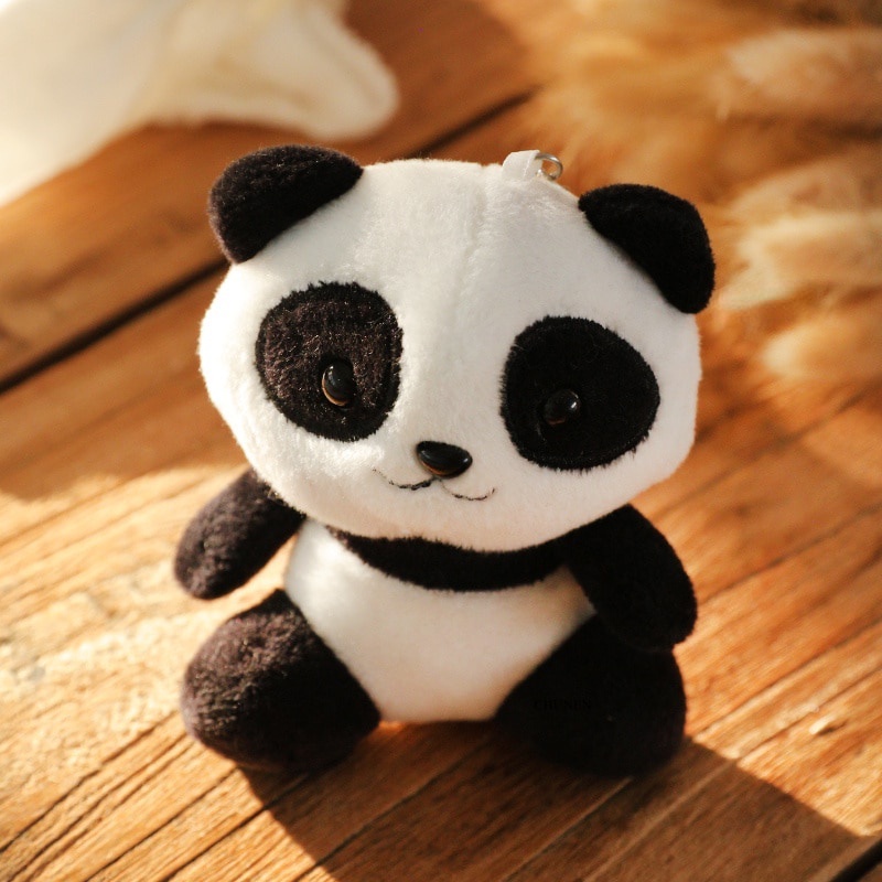 Plush Doll Panda Tas Liontin Kunci Wedding Panda Plush Doll