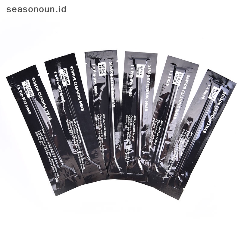 Seasonoun 5pcs Wet Sensor Cleaning Kit Cleaner Swab Ultra Untuk CCD Atau CMOS Kamera Digital.