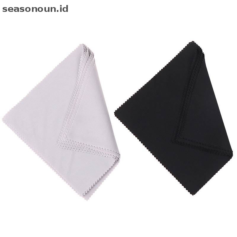 Seasonoun 10pcs reusable premium microfiber cleaning cloths Untuk Layar Kacamata Lensa.