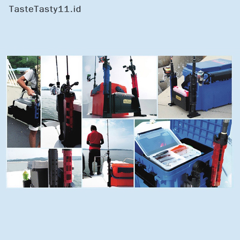 Tastetasty Fishing Box Rod Stand Kotak Pancing Rod Barrel Holder Kotak Pancing Tiang Aksesoris.