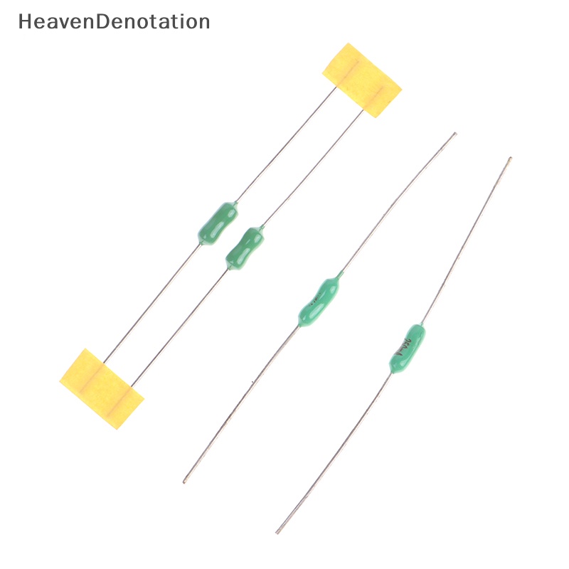 AXIAL [HeavenDenotation] 10pcs 2.4 * 7mm Sekring Hijau Timah Aksial 125mA-15A Sekring Tahan Tiup Cepat HDV