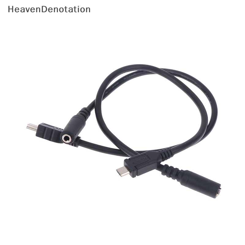 [HeavenDenotation] Micro USB to 3.5mm Jack Headphone Earphone Cable Adapter Soket Kabel Audio HDV