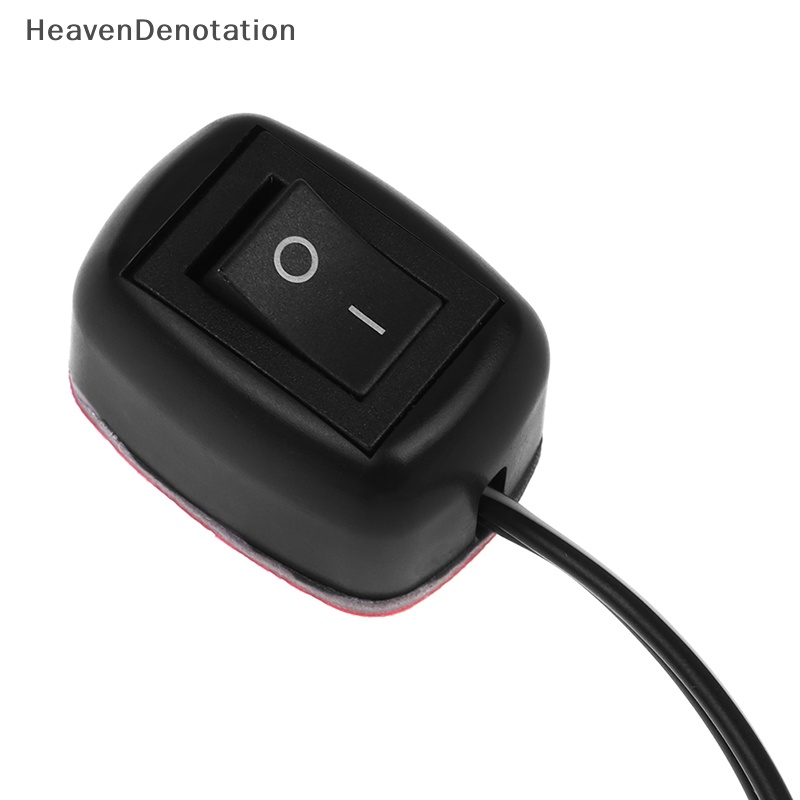 [HeavenDenotation] Saklar Toggle Tipe Tempel Mobil Universal DC 12V Dengan Kabel 60cm Untuk DRL HDV
