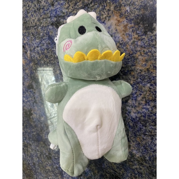 TAS BONEKA DINO SELEMPANG Kartun Karakter BAHAN PLUSH Bag TAS DINO Korea Hadiah LUCU WANITA CEWE