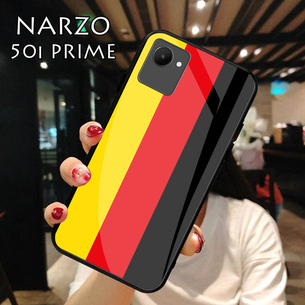 LNS [H114] Softcase Kaca Realme Narzo 50i Prime - Casing Hp Realme Narzo 50i Prime - Case Realme Nar